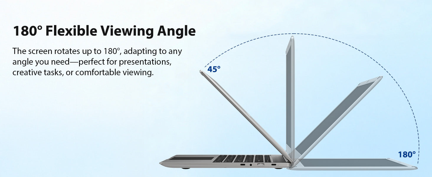 CrowView Note 15.6 inch 180 degree flexible viewing angle