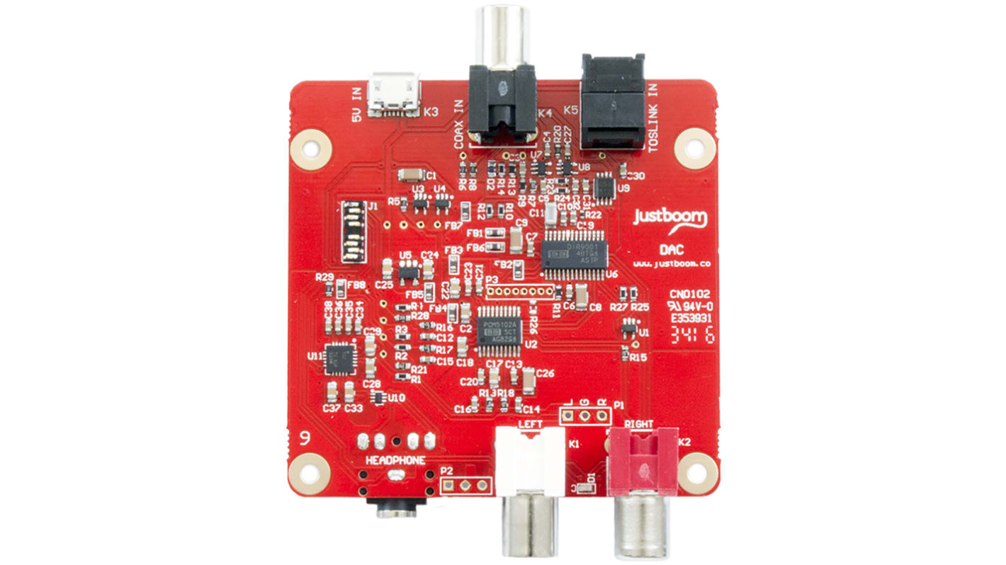 JustBoom 24-bit DAC Board for Raspberry Pi