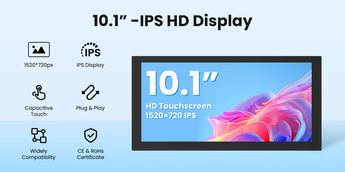 Feature of 10.1 inch HDMI Raspberry Pi display
