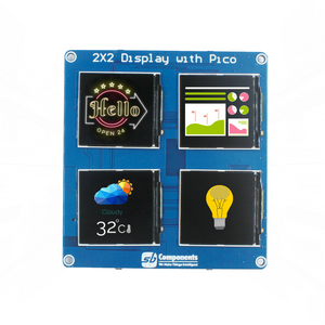 2x2 Display Board Powered with ESP32 S3 WROOM-1 /Raspberry Pi Pico