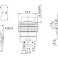 16mm Illuminated Pushbutton - Red Momentary