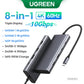 UGREEN Triple Display USB C HUB 10Gbps 4K HDMI Adapter 8-in-1 Splitter with HDMI DP USB3.2 PD 100W Dock for MacBook Pro Air PC
