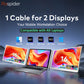 Dual Screen Display Extended Portable Monitor FHD Notebook Sub Screen Triple Screen Extender Compatible with All PC Rospider