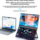 18.5" Portable Dual Monitor for Laptop Screen Extender FHD 1080P Dual Display with VESA 360° Folding Stacked Tripl