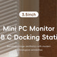 Hagibis 3.5inch IPS Mini Screen AIDA64 Mini PC CPU RAM HDD Data Monitor Display Sub Screen with USB C Hub for Laptop PC MacBook