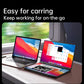 15.6" Folding Portable Monitor Dual Touch Screen 1080p 300nits VESA 75mm Freely Adjust Display Extender for Laptop PC With Bag