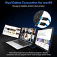 14" Portable dual monitor, FHD IPS screen USB-C/HDMI laptop extender for trading/programming/gaming Second display