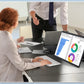 18.5" Portable Dual Monitor for Laptop Screen Extender FHD 1080P Dual Display with VESA 360° Folding Stacked Tripl