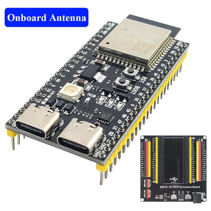 ESP32 S3 Development Boards with Expansion Adapter Kit 2.4G Wifi BT Module ESP32-S3-1 N8R2 N16R8 44Pin Type-C ESP32-S3