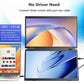 14'' Portable Monitors Dual Screen1920*1200 1.2K Triple Pc Display Laptop Screen Extender Folding Stacked Dual Monitors