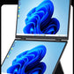 15.6" Folding Portable Monitor Dual Touch Screen 1080p 300nits VESA 75mm Freely Adjust Display Extender for Laptop PC With Bag