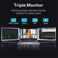 Dual-Screen Display Office Portable Monitor FHD Backlit Notebook Sub-Screen Dual Triple Screen Extender Compatible with All PC