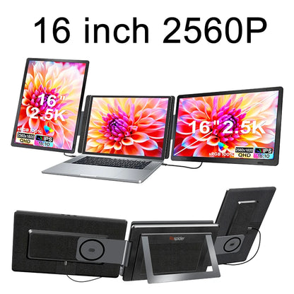 14 inch FHD IPS LCD Dual Portable Gaming Monitor Backlit Dual Triple Screen Extender High Definition for Enhanced Productivity
