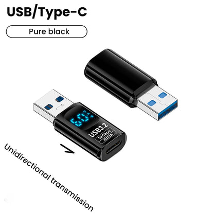 USB 3.2 Digital Display Adapter 10Gbps USB Male TO USB Female Converter Fast Charging Data Transafer USB C Adapter For PC Laptop
