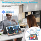 18.5" Portable Dual Monitor for Laptop Screen Extender FHD 1080P Dual Display with VESA 360° Folding Stacked Tripl