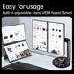 15.6" Folding Portable Monitor Dual Touch Screen 1080p 300nits VESA 75mm Freely Adjust Display Extender for Laptop PC With Bag