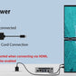 18.5" Portable Dual Monitor for Laptop Screen Extender FHD 1080P Dual Display with VESA 360° Folding Stacked Tripl