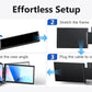 Amoudo14 Inch Dual Portable Monitor 1920*1080P IPS Portable Triple Monitor with USB-C Port for 14-16.5" Laptops Windows/Mac Xbox