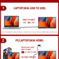 14 Inch Portable  Touch Monitor Non-touch optional 16:10 400cd/m2 Gaming Computer Expand Display For XBox PS4/5 Switch Loptop