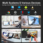 Rospider 15.6 Inch Dual Screen Extender Display FHD IPS Triple Expandable Monitor High Definition for Laptop Productivity