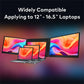 Rotatable 15.6 inch Screen Extender Dual LCD Extended FHD Triple Expandable IPS Portable Monitor for Productivity Rospider