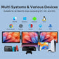 Rospider 16 Inch Portable Dual Screen Laptop Monitor Extender 1200P 2560P Rotatable Triple Display for Laptop MacBook Windows