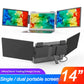 14" Portable dual monitor, FHD IPS screen USB-C/HDMI laptop extender for trading/programming/gaming Second display