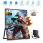 18.5" Portable Dual Monitor for Laptop Screen Extender FHD 1080P Dual Display with VESA 360° Folding Stacked Tripl