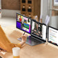 Amoudo14 Inch Dual Portable Monitor 1920*1080P IPS Portable Triple Monitor with USB-C Port for 14-16.5" Laptops Windows/Mac Xbox
