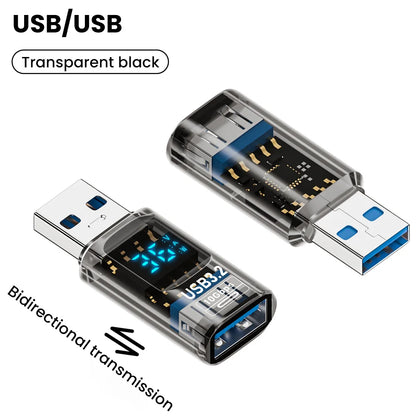 USB 3.2 Digital Display Adapter 10Gbps USB Male TO USB Female Converter Fast Charging Data Transafer USB C Adapter For PC Laptop