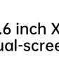 15.6" Folding Portable Monitor Dual Touch Screen 1080p 300nits VESA 75mm Freely Adjust Display Extender for Laptop PC With Bag