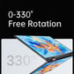 15.6" Folding Portable Monitor Dual Touch Screen 1080p 300nits VESA 75mm Freely Adjust Display Extender for Laptop PC With Bag