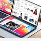 15.6" Folding Portable Monitor Dual Touch Screen 1080p 300nits VESA 75mm Freely Adjust Display Extender for Laptop PC With Bag