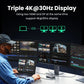 UGREEN Triple Display USB C HUB 10Gbps 4K HDMI Adapter 8-in-1 Splitter with HDMI DP USB3.2 PD 100W Dock for MacBook Pro Air PC