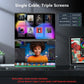 15.6'' Dual Screen Portable Monitor 1080P FHD for Meeting Presentation, Face-to-Face Sharing, Plug & Play Secondary Display