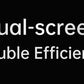 15.6" Folding Portable Monitor Dual Touch Screen 1080p 300nits VESA 75mm Freely Adjust Display Extender for Laptop PC With Bag