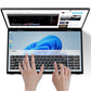 15.6" Folding Portable Monitor Dual Touch Screen 1080p 300nits VESA 75mm Freely Adjust Display Extender for Laptop PC With Bag