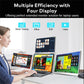 Triple Screen Portable LCD Backlit Monitor FHD Display Secondary Screen Connected to Notebook with 1 Cable sub screen Extender