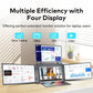 Rospider 18.5 inch Triple Screen Extender 1080P IPS Portable Monitor Gaming Display for 12 to 18 inch Laptop MacBook Windows