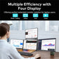 Triple Screen Portable LCD Backlit Monitor FHD Display Secondary Screen Connected to Notebook with 1 Cable sub screen Extender