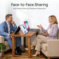 15.6'' Dual Screen Portable Monitor 1080P FHD for Meeting Presentation, Face-to-Face Sharing, Plug & Play Secondary Display