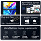 15.6" Folding Portable Monitor Dual Touch Screen 1080p 300nits VESA 75mm Freely Adjust Display Extender for Laptop PC With Bag