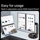 15.6" Folding Portable Monitor Dual Touch Screen 1080p 300nits VESA 75mm Freely Adjust Display Extender for Laptop PC With Bag
