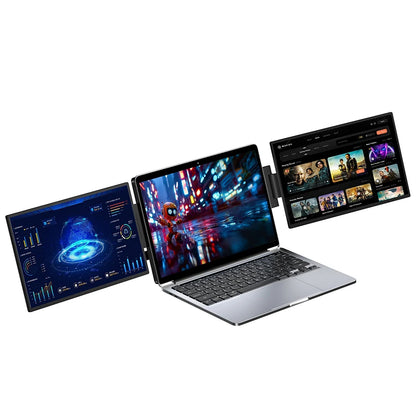 DLN 16 inch 2.5K Dual Screen Portable Monitor 1600P 60Hz High-Definition Dual Triple Display Extender For Home Office & Wins