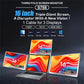 Triple Screen Portable LCD Backlit Monitor FHD Display Secondary Screen Connected to Notebook with 1 Cable sub screen Extender
