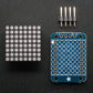 Adafruit Mini 0.8" 8x8 LED Matrix w/I2C Backpack - Pure Green