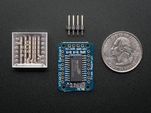 Adafruit Mini 8x8 LED Matrix w/I2C Backpack - Blue