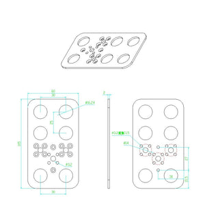 Aluminum Servo Mount Feetech FK-FP-001