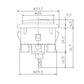 Arcade Button - 30mm Translucent Red