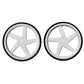 Kitronik White Wheels - Pair of White 5 Spoke Injection Molded ABS Wheels